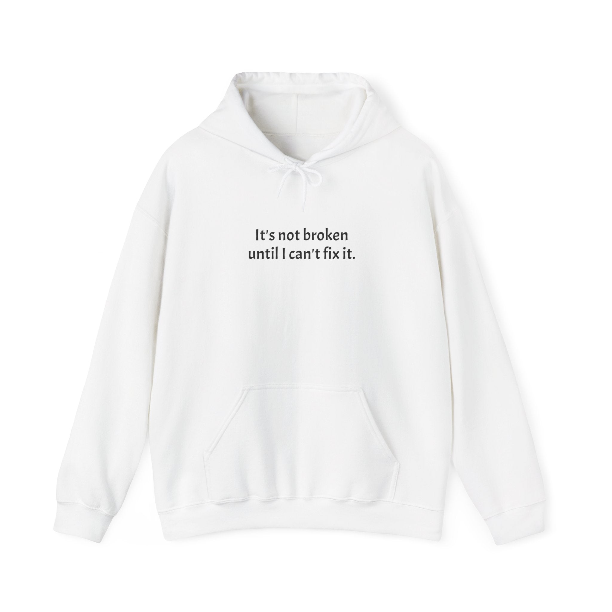 Fix It Hoodie, Unisex Heavy Blend Sweatshirt, Funny Quote Hoodie, Gift for Problem Solvers, Casual Wear, Everyday Comfort