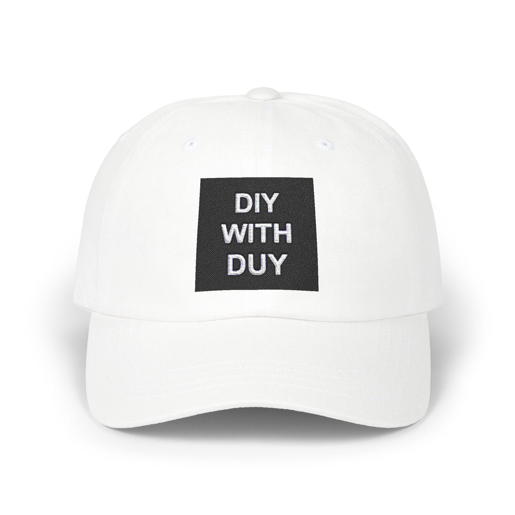 DIY Dad Cap, Casual Hat, Gift for Dad, Embroidered White Cap, Summer Accessory, Trendy Headwear